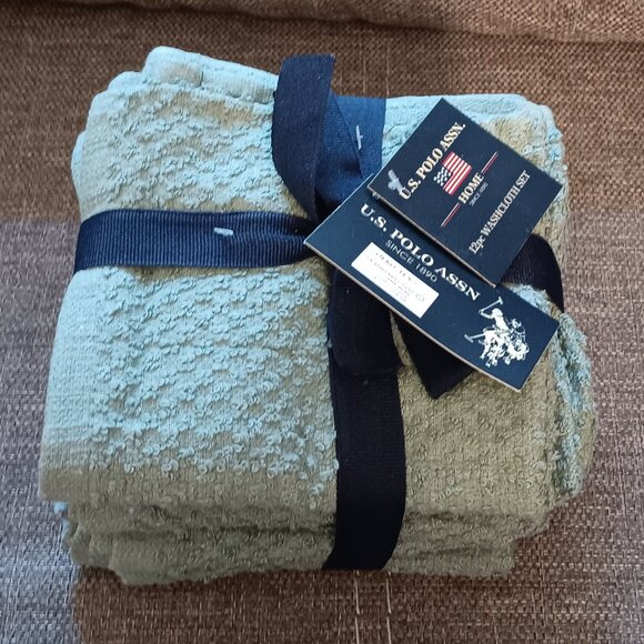 U.S. POLO ASSN. Wash Cloths (12 piece) - Picture 1 of 11